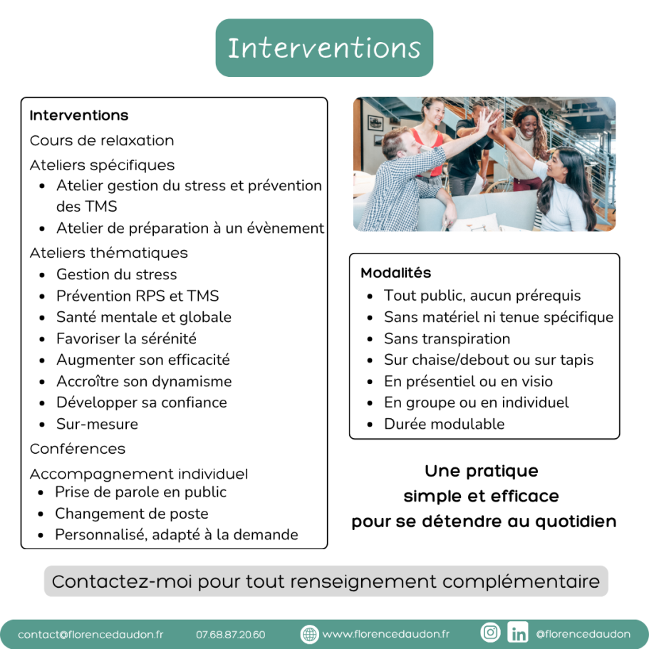 relaxation gestion stress tout public